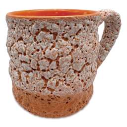 Ritual Glaze Moon Rocks Glaze - Orange - finished mug example