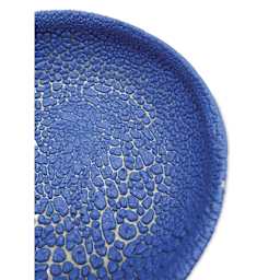 Ritual Glaze Moon Rocks Glaze - Blue - finished example, close-up