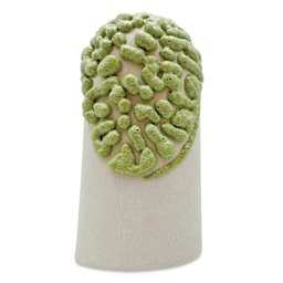 Ritual Glaze Moon Rocks Glaze - Pastel Green - finished example