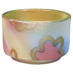 Amaco Velvet Sprayz Underglazes - finished bowl example