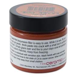 The Ceramic Shop Mr. Mark's Crack Pot Low Fire Bisqueware Filler - Red, 2 oz