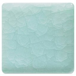 Amaco Kiln Ice Glaze - Glacial Lake - glaze over #16 white chocolate clay