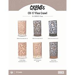 Amaco Crawls Glaze - CR-17 Flux, Pint clay comparison