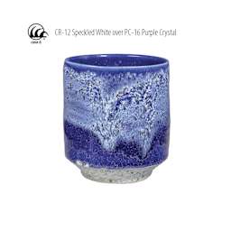 CR-12 Speckled White over PC-16 Purple Crystal