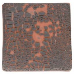 Amaco Crawls Glaze - CR-1 Black - 2 coats fired to cone 05 oxidation