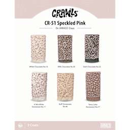 Amaco Crawls Glaze - CR-51 Speckled Pink, Pint clay comparison