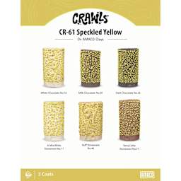 Amaco Crawls Glaze - CR-61 Speckled Yellow, Pint clay comparison