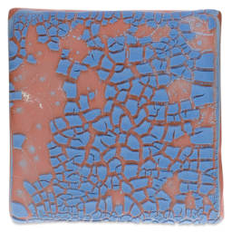 Amaco Crawls Glaze - CR-20 Dark Blue - 2 coats fired to cone 05 oxidation