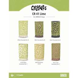 Amaco Crawls Glaze - CR-41 Lime, Pint clay comparison