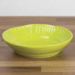 Mayco Stoneware Bisque Bowls - Pkg of 6, Fluted Large Bowl finished example side view