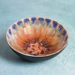 Mayco Stoneware Bisque Bowls - Serving Bowl finished product top view angled down