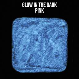 Penguin Pottery Glow in the Dark Glaze - Pink showing glow effect
