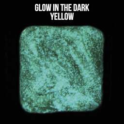 Penguin Pottery Glow in the Dark Glaze - Yellow to show glow effect