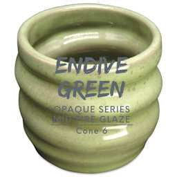 Penguin Pottery Opaque Series Mid-Fire Glaze - Pkg of 8, Endive Green