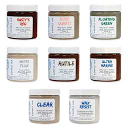 Penguin Pottery Specialty Series Mid-Fire Glazes - Set 1, Pkg of 8, 4 oz Jars