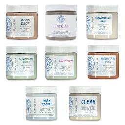 Penguin Pottery Specialty Series Mid-Fire Glazes - Set 3, Pkg of 8, 4 oz Jars