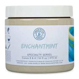 Penguin Pottery Specialty Series Mid-Fire Glaze - Enchantmint, 16 oz Jar