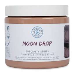 Penguin Pottery Specialty Series Mid-Fire Glaze - Moon Drop, 16 oz Jar
