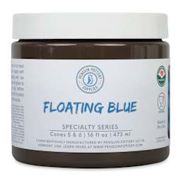 Penguin Pottery Specialty Series Mid-Fire Glaze - Floating Blue, 16 oz Jar