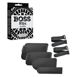 Speedball Boss Ribs Clay Centering Kit - Set of 6, Black contents and packaging