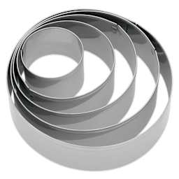 Fox Run Stainless Steel Cookie Cutters - Set of 5, Circles
