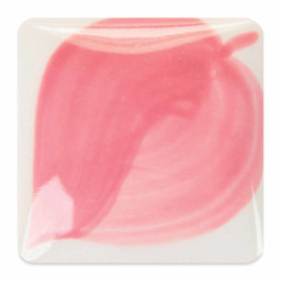 Duncan E-Z Stroke Translucent Underglaze - Rose fired to cone 06 oxidation