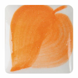 Duncan E-Z Stroke Translucent Underglaze - Poppy Orange fired to cone 06 oxidation