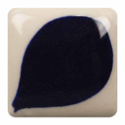 Duncan E-Z Stroke Translucent Underglaze - Midnight Blue fired to cone 10 reduction