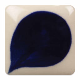 Duncan E-Z Stroke Translucent Underglaze - Midnight Blue fired to cone 6 oxidation