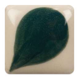 Duncan E-Z Stroke Translucent Underglaze - Royal Blue Green fired to cone 10 reduction