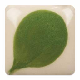 Duncan E-Z Stroke Translucent Underglaze - Leaf Green fired to cone 6 oxidation