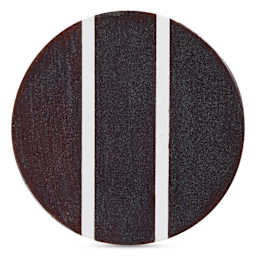Speedball Studio Plus Glaze - Plumberry Ember, 16 oz one, two, and three coat comparison