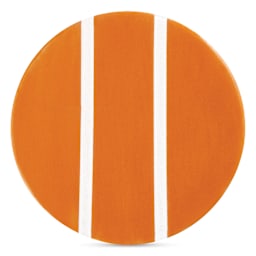 Speedball Studio Plus Glaze - Tangerine, 16 oz one, two, and three coat comparison