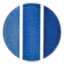 Speedball Studio Plus Glaze - Cerulean, 2 oz one, two and three coat comparison