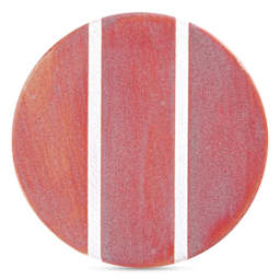 Speedball Studio Plus Glaze - Berry Pop, 16 oz one, two, and three coat comparison