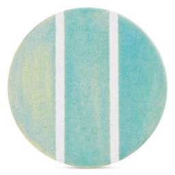 Speedball Studio Plus Glaze - Caribbean, 2 oz one, two, and three coat comparison
