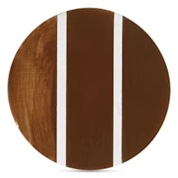 Speedball Studio Plus Glaze - Rich Brown, 2 oz one, two, and three coat comparison