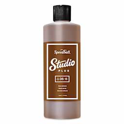 Speedball Studio Plus Glaze - Rich Brown, 16 oz