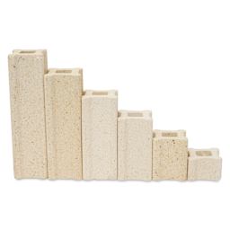 The Ceramic Shop Kiln Post Kit - Set of 18, 1.5" Posts showing included sizes