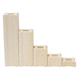 The Ceramic Shop Kiln Post Kit - Set of 48, 1.5" Posts showing included sizes