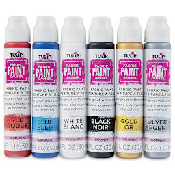 Tulip Fabric Paint Daubers - Set of 6, Assorted Colors (Out of packaging)