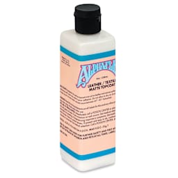 Alpha6 AlphaFlex Leather and Textile Top Coat - Matte, 8 oz front of packaging, angled view