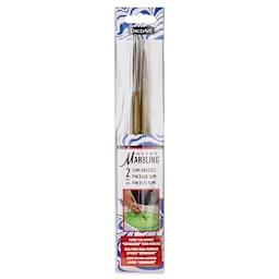 DecoArt Water Marbling Sumi Brush Set, front of the packaging. 