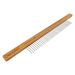 DecoArt Water Marbling Standard Comb, front view. 