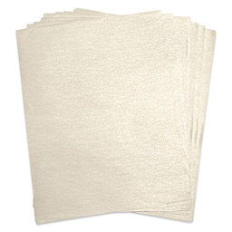 DecoArt Water Marbling Cleaning Paper, 8-1/2" x 11", Pkg of 32 outside of the packaging. 