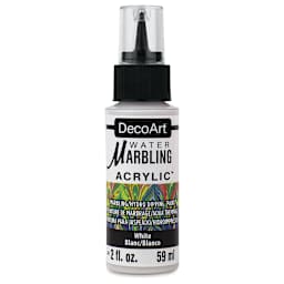 DecoArt Water Marbling Acrylic Paint - White, 2 oz