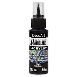 DecoArt Water Marbling Acrylic Paint - Black, 2 oz