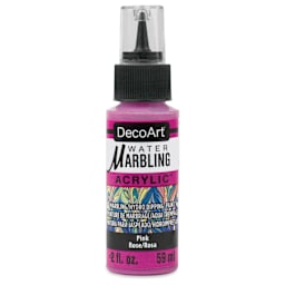 DecoArt Water Marbling Acrylic Paint - Pink, 2 oz