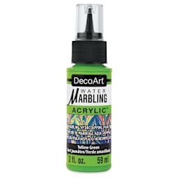 DecoArt Water Marbling Acrylic Paint - Yellow Green, 2 oz