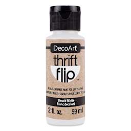 DecoArt Thrift Flip Multi-Surface Paint - Bleach White, 2 oz